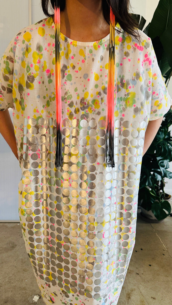 Pollo Silver Circles Kaftan: The Luxury Kaftan Redefining Modern Elegance