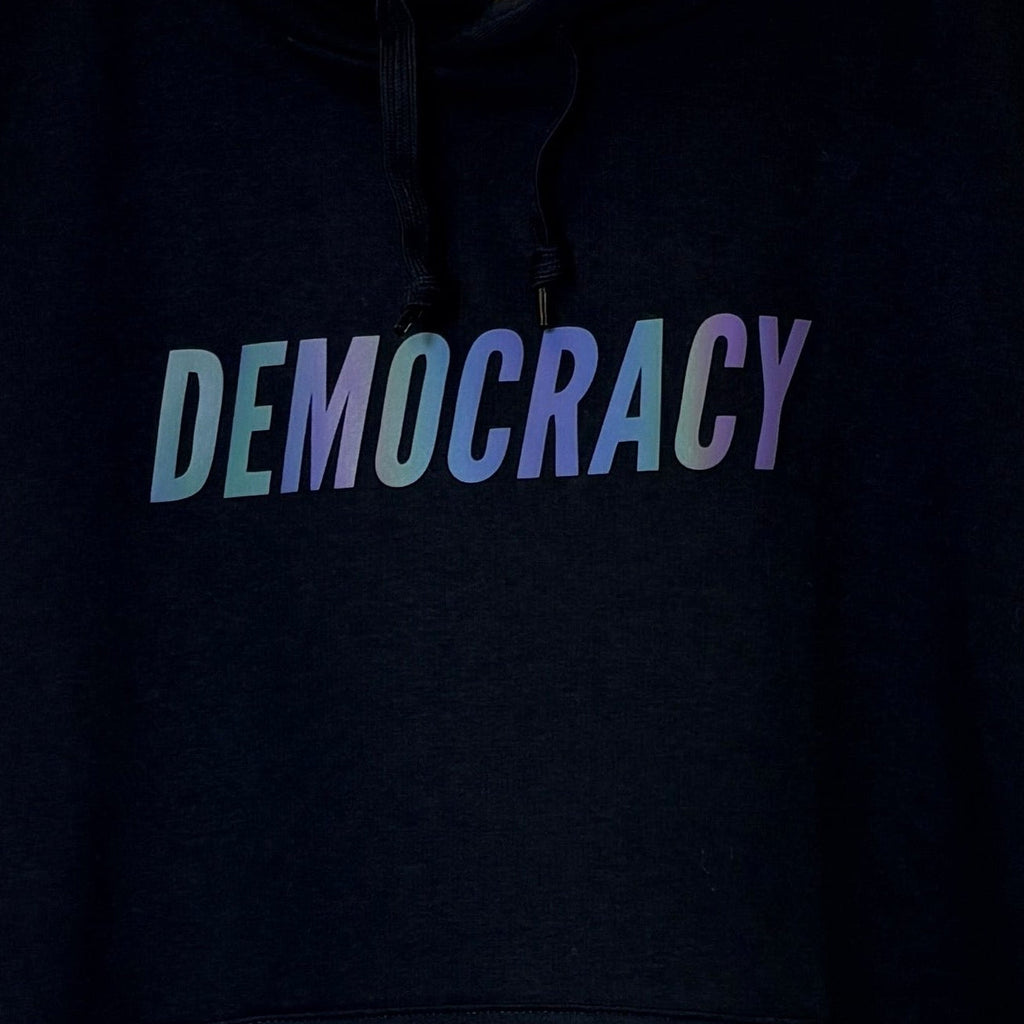 Democracy Reflective Hoody: Where Streetwear Meets Statement