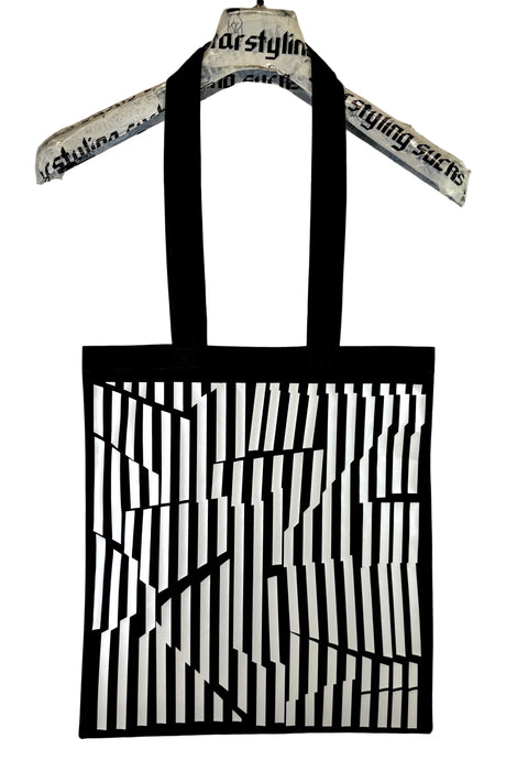tote bag with white camouflage print