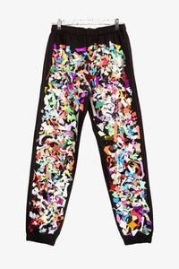 Jogger with multicolor scrap textured on top
